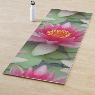 Tapis De Yoga Rose Lotus Water Lily