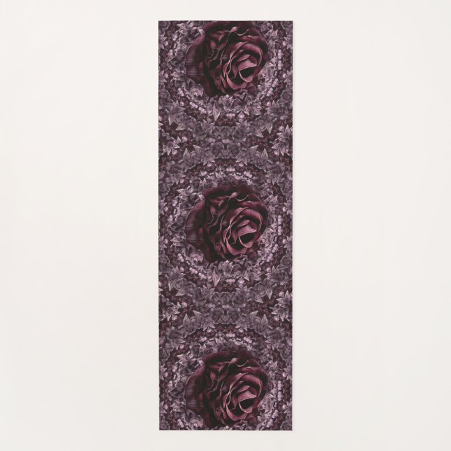 Tapis de yoga Rose Mandala (Devant)