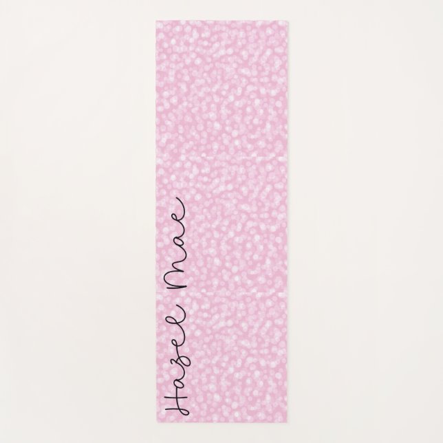 Tapis De Yoga Rose personnalisé (Devant)
