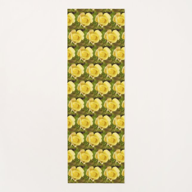 Tapis De Yoga Rosebud jaune (Devant)