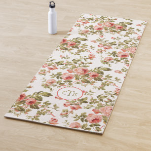 Tapis De Yoga Roses roses roses roses mignonnes à la fille avec
