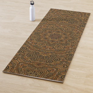 Tapis De Yoga Rouages Steampunk industriel vintage
