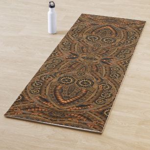 Tapis De Yoga Rouages vintages industriels de Steampunk