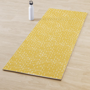 Tapis De Yoga Route de briques - Jaune et transparent