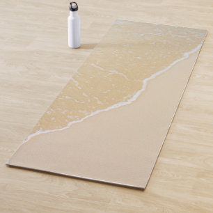 Tapis De Yoga Sable De Plage Tropical.