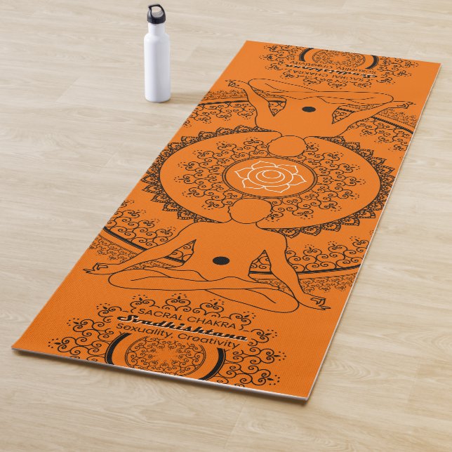 Tapis De Yoga Sacral Chakra Svadhisthana Sérénité (En situation)