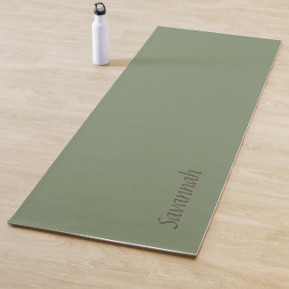 Tapis De Yoga Sage Green Nom personnalisé Yoga Mat