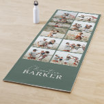 Tapis De Yoga Sage vert moderne minimaliste élégant collage phot<br><div class="desc">Sage vert moderne minimaliste élégant multi photo collage vous mat. Idéal Noël,  anniversaire, </div>