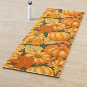 Tapis De Yoga Saison d'automne Halloween Citrouille Motif