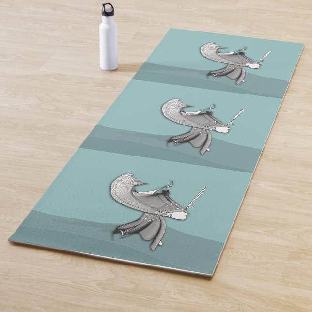 Tapis De Yoga Samurai numérique (En situation)