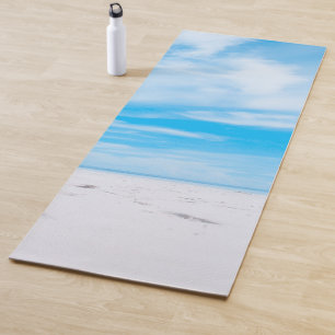 Tapis De Yoga Sand Blue Sky Nuages Modèle Fitness Élégant