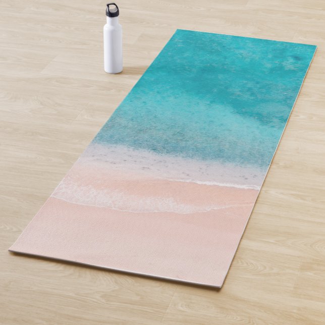 Tapis De Yoga Sand Sea Waves Plage Modèle Sports balnéaires (En situation)