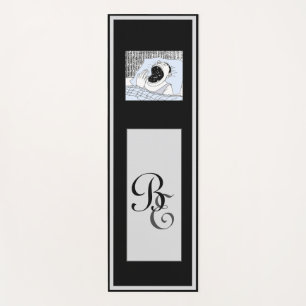 Tapis De Yoga Santé personnelle Fitness drôle Comique Gris et No