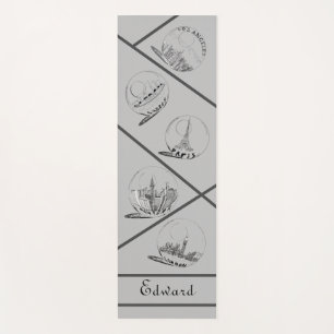 Tapis De Yoga Santé personnelle Villes noires pour lui