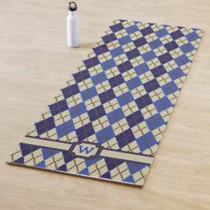 Tapis De Yoga Scone de bleuet Jacquard Yoga Mat