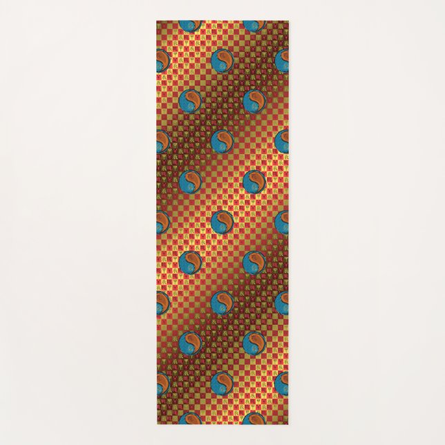 Tapis De Yoga Scorpio & Dragon de Bois (Devant)