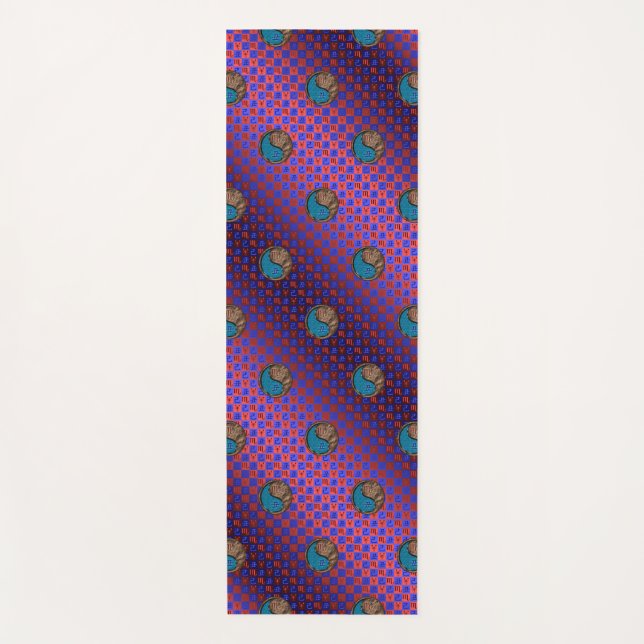 Tapis De Yoga Scorpio et Ox de la Terre (Devant)