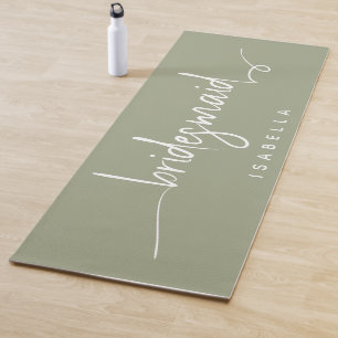 Tapis De Yoga Script minimaliste moderne de servante d'accueil S