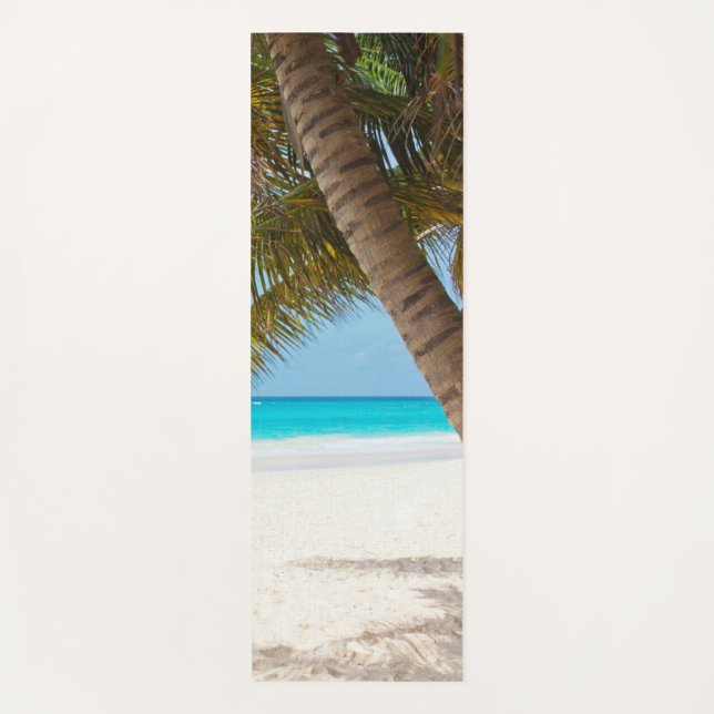 Tapis De Yoga Sea Sand Palms Blue Sky Fitness Modèle élégant (Devant)