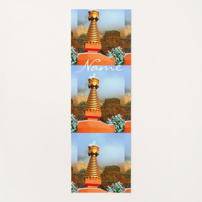 Tapis De Yoga Sedona stupa spire Thunder_Cove (Devant)