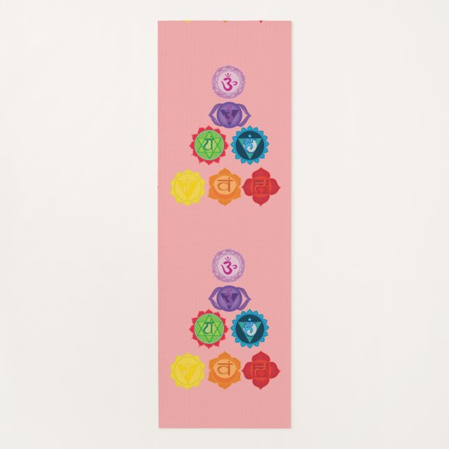 Tapis De Yoga Sept Chakras Yoga Mat (Devant)