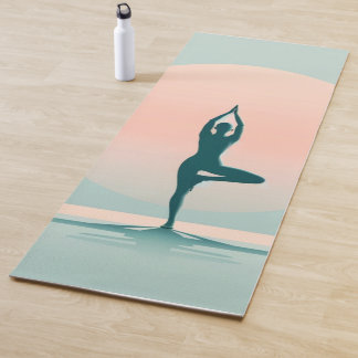 Tapis De Yoga Sérénité Sunrise Yoga Mat - Pose Arbre Tranquille