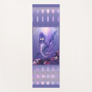Tapis De Yoga Serviette de plage de sirène d'océan violet