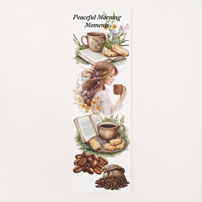 Tapis De Yoga Serviette Moments Paisibles du Matin (Devant)