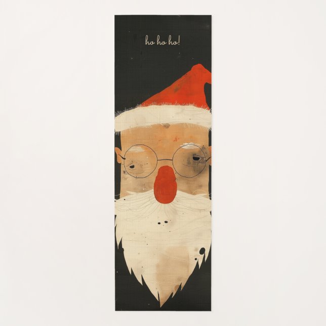 Tapis De Yoga Shabby Père Noël (Devant)