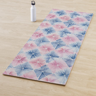 Tapis De Yoga Shibori Blue Tie Dye Japon Motif traditionnel 14