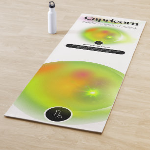 Tapis De Yoga SIGNE Zodiaque Capricorne Citation Élément Terre Y