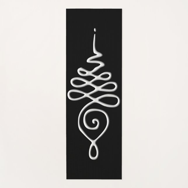 Tapis De Yoga Silver Unalome  (Devant)
