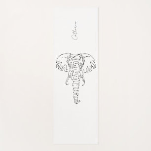 Tapis De Yoga Simple Elephant Design Personnalisable Yoga mat