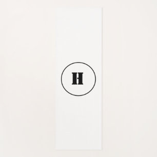 TAPIS DE YOGA SIMPLE MODERNE MODERNE MONOGRAM ÉLÉGANT CHIC STYLE