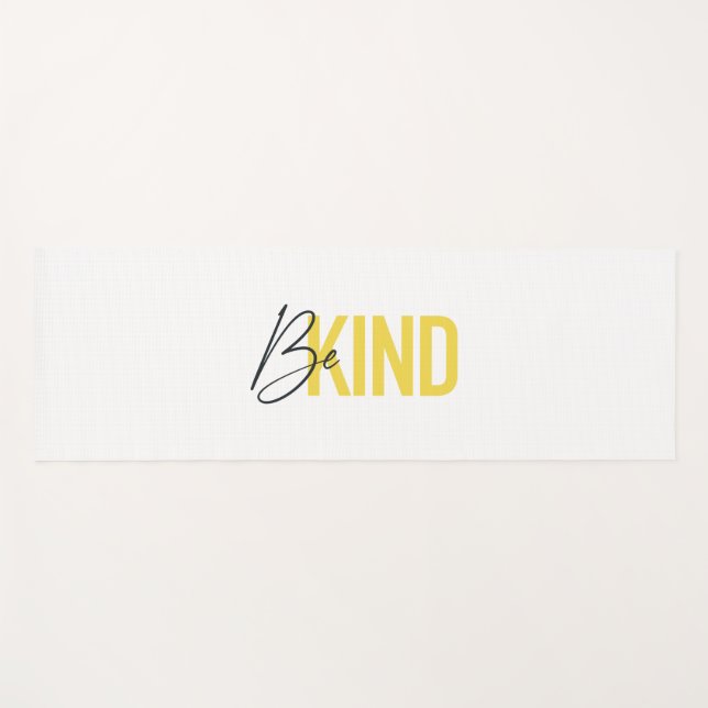 Tapis De Yoga Simple, moderne, urbain cool design dynamique Be K (Devant (Horizontal))