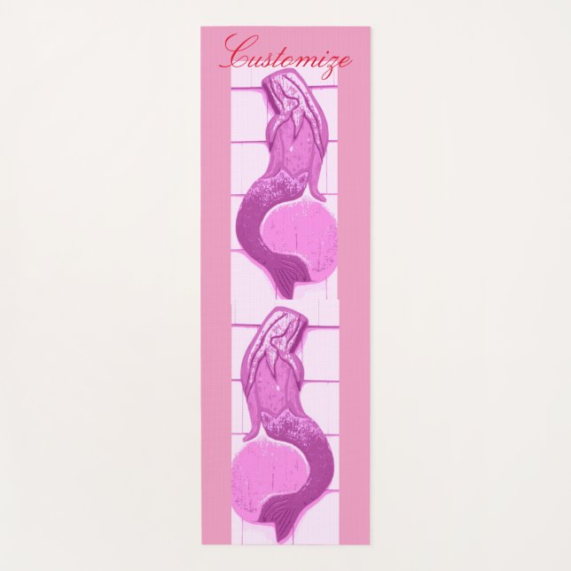 Tapis De Yoga Sirènes roses Thunder_Cove (Devant)