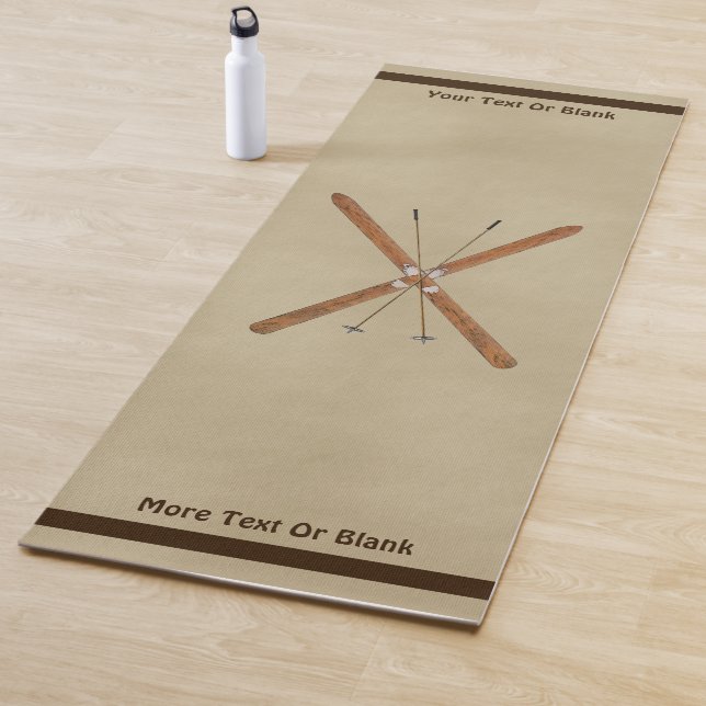 Tapis De Yoga Skis De Fond Et Polonais (En situation)