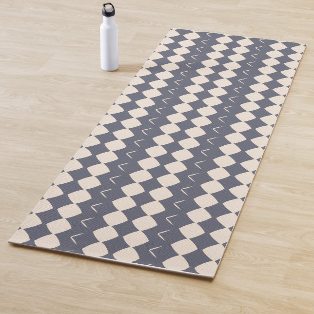 Tapis De Yoga Slate Blue and Off-White Yoga mat (En situation)