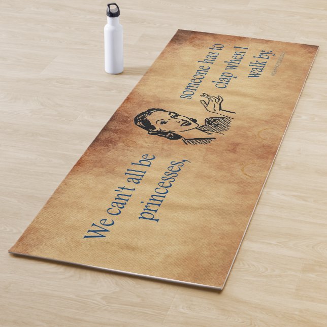 Tapis De Yoga SlipperyJoe's Princess clap marchant drôle les ann (En situation)