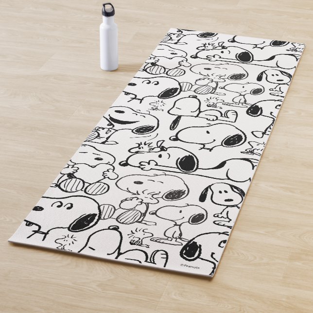 Tapis De Yoga Snoopy Smile Giggle Lauder Motif (En situation)