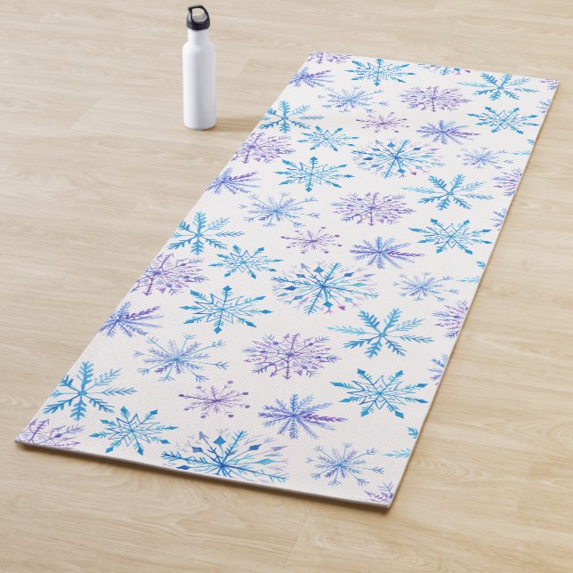 Tapis De Yoga Snowflakes simple mais élégant | Yoga Mat (En situation)