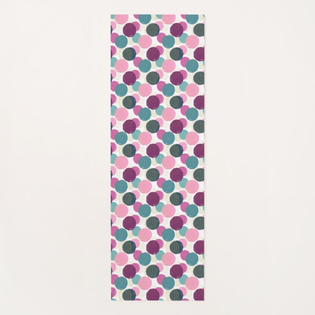 Tapis De Yoga Solde Joyeux : Polka Dot (Devant)