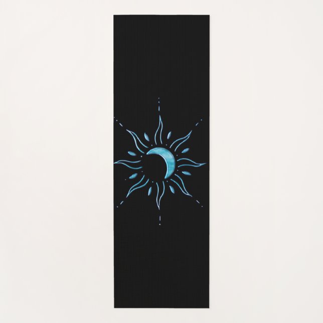 Tapis De Yoga Soleil Turquoise  (Devant)