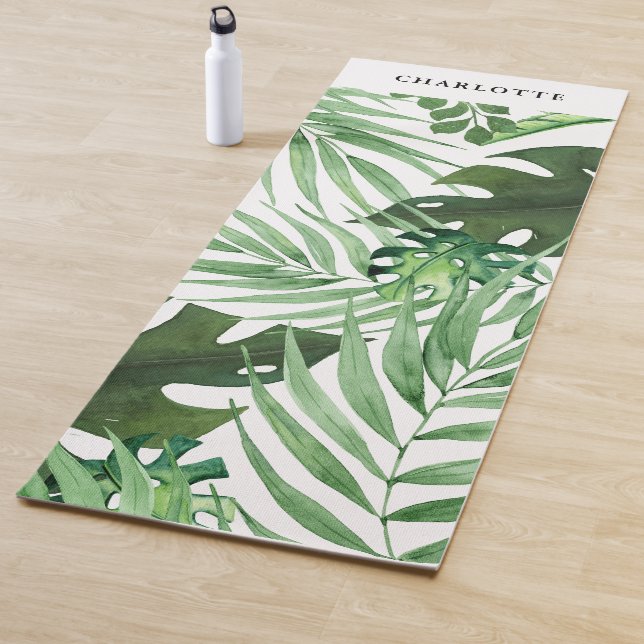 Tapis De Yoga Spécifique au client, botanique, palmier (En situation)