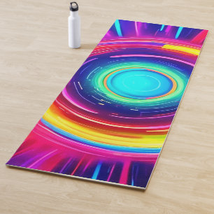 Tapis De Yoga Spectre circulaire : Une exploration dynamique des