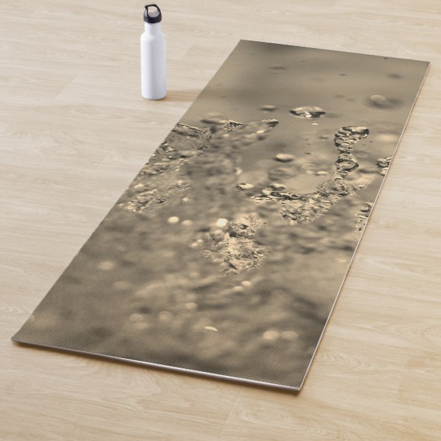 Tapis De Yoga Splash d'or (En situation)
