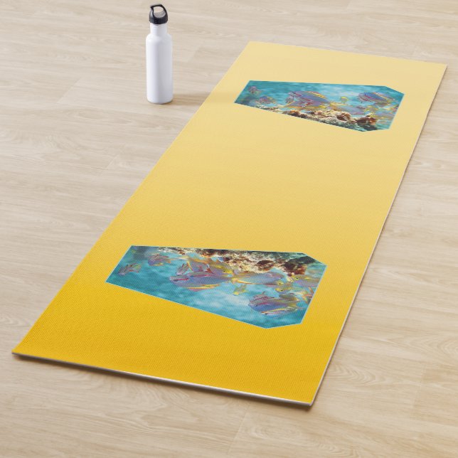 Tapis De Yoga SPRING MOOD – Pastel Yellow | deep to light |  (En situation)