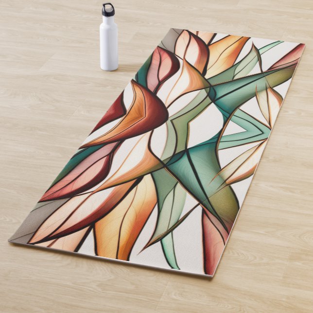 Tapis De Yoga Stained-Glass Grass (En situation)