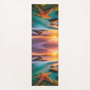 Tapis De Yoga Starfish sur la plage à Dawn