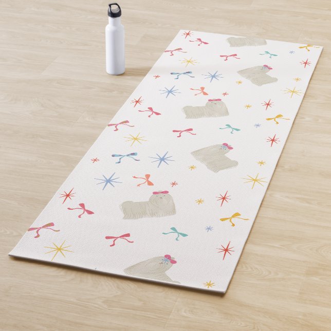 Tapis De Yoga Starry Sparkle mignon voeu chiot (En situation)